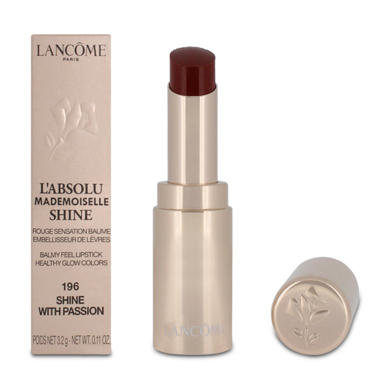 Lancome L'Absolu Mademoiselle Shine Red Lipstick 196 Shine With Passion