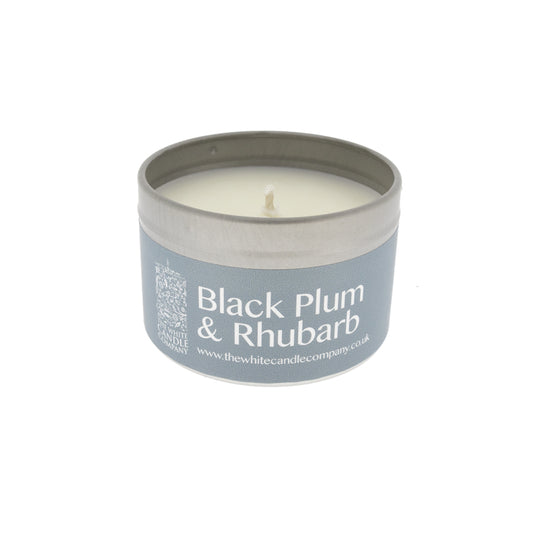 The White Candle Company Black Plum & Rhubarb Candle