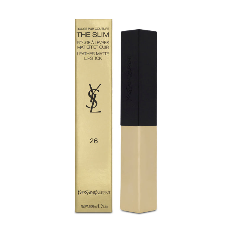 YSL The Slim Matte Red Lipstick 26 with (Blemished Box)