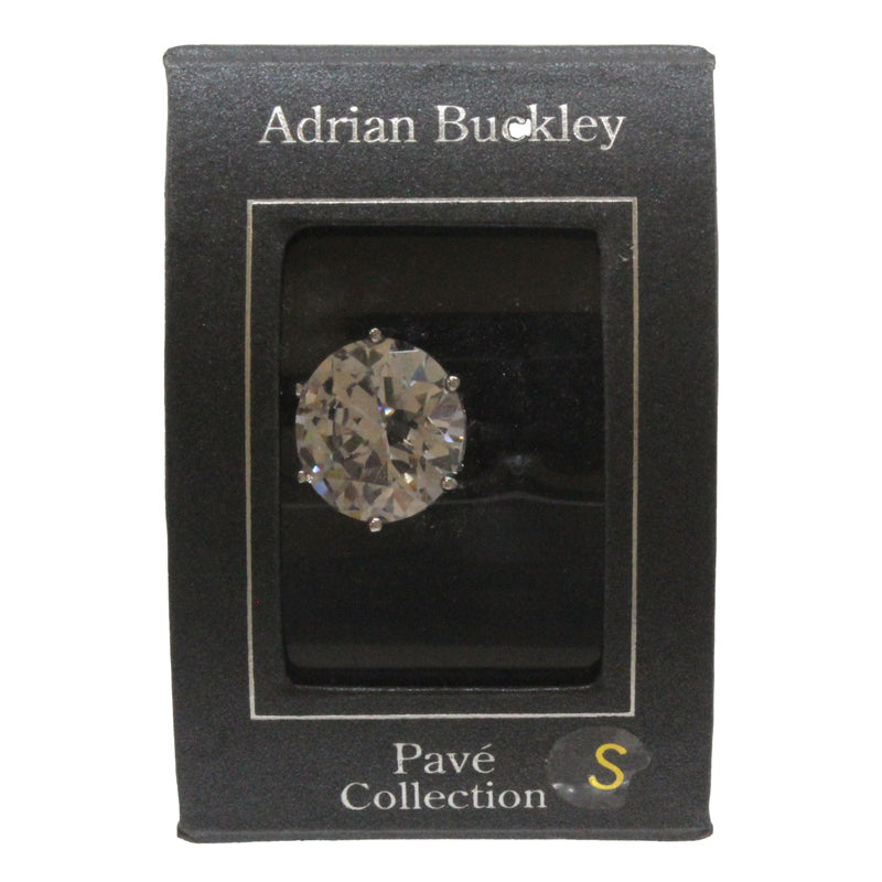 Adrian Buckley Pave Collection Round Crystal Ring CZR368S