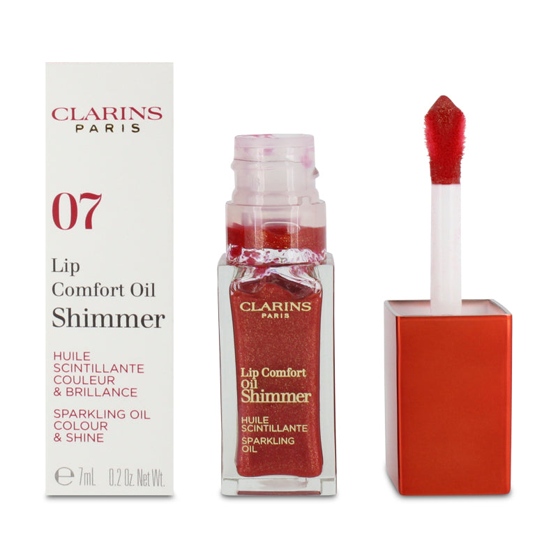 Clarins Lip Comfort Oil Intense 07 Red Hot Shimmer 7ml Sparkling Oil