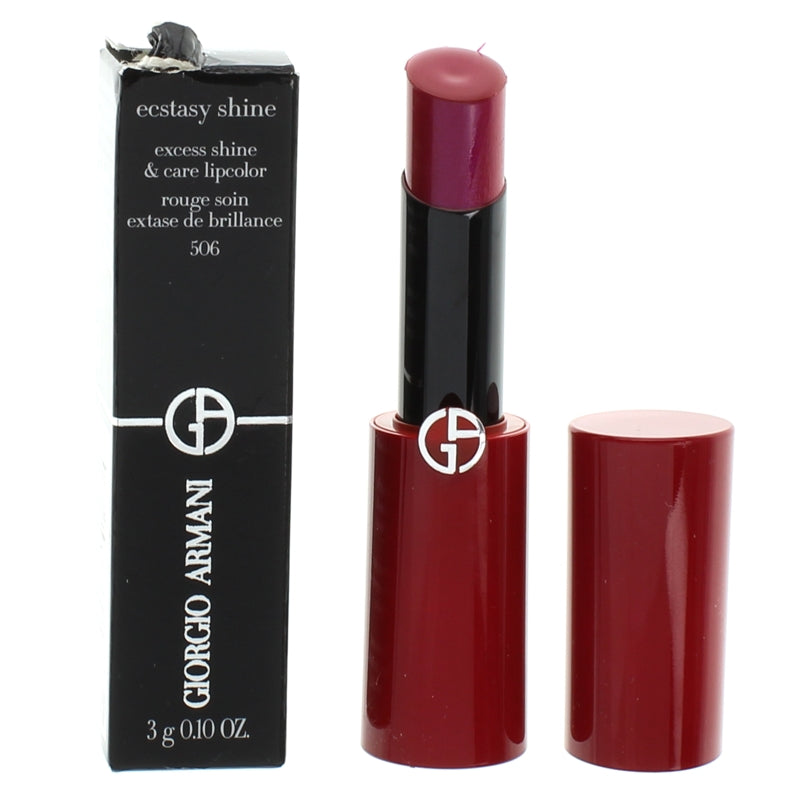 Giorgio Armani Ecstasy Shine Pink Lipstick 506 Maharajah