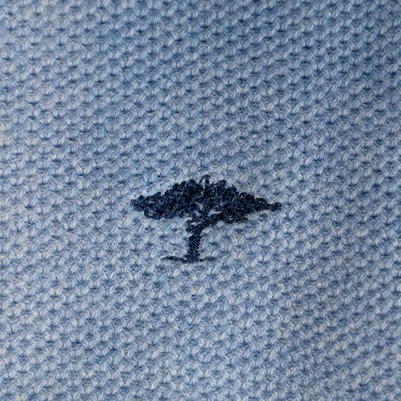 Fynch Hatton Textilien Mens Knit Jumper Crystal Blue