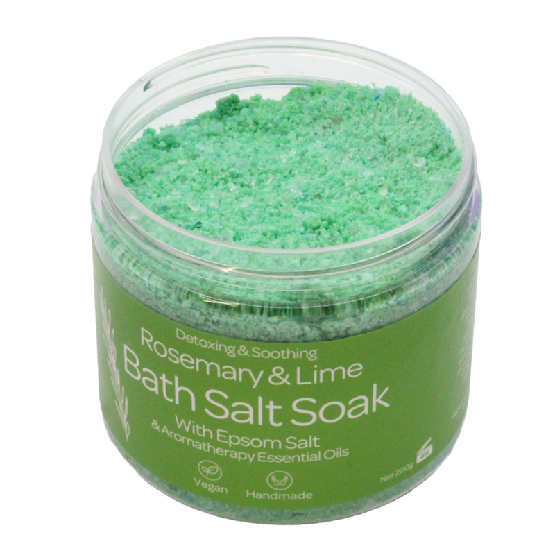 Rosemary & Lime Bath Salt Soak