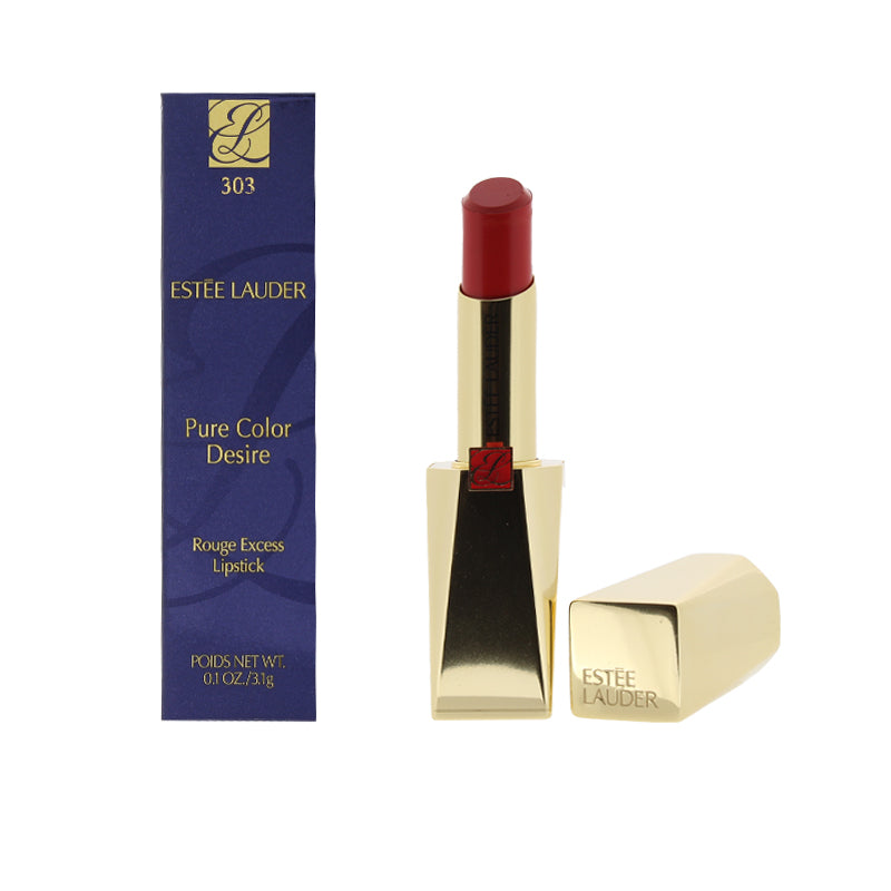 Estee Lauder Pure Colour Desire Rouge Excess Coral Red Lipstick 303 Shoutout