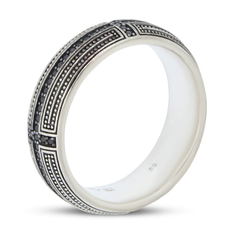 Thomas Sabo Black Ziconia Cross Ring Size-62 TR1943-051-11-62