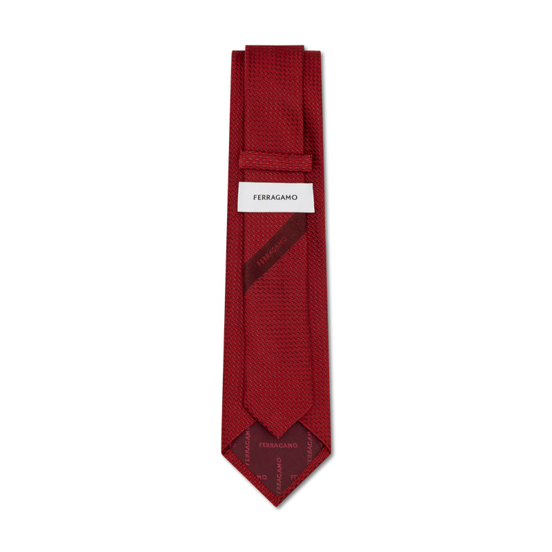 Salvatore Ferragamo Silk Tie Red