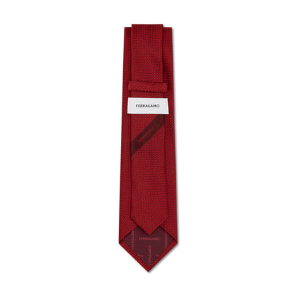 Salvatore Ferragamo Silk Tie Red