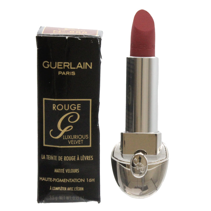 Guerlain Rouge G Luxurious Velvet Lipstick 888 Burgundy Red 