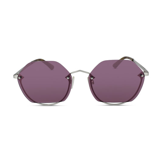 Alexander McQueen Silver Violet Sunglasses MQ0256SA 004 *EX DISPLAY*