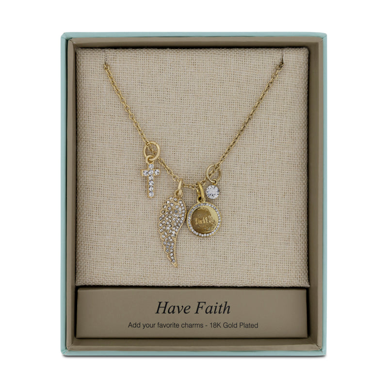 Lovita Gold Plated Necklace Have Faith