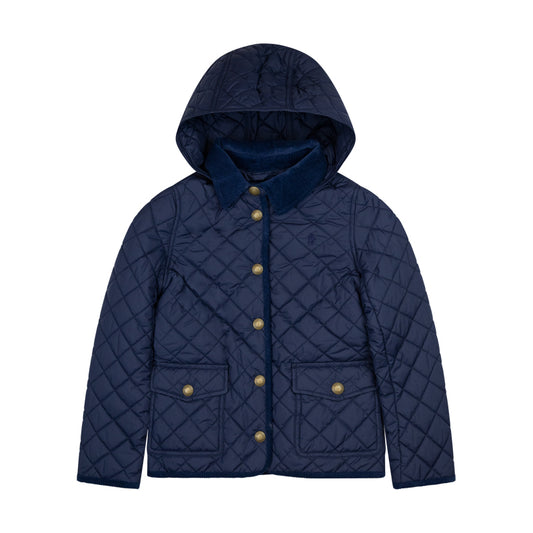 Ralph Lauren Girls' Quilted Jacket | Navy