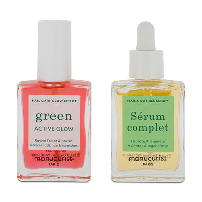 Manucurist Healthy Glow Duo Set Green Active Glow 15ml & Serum Complet 15ml