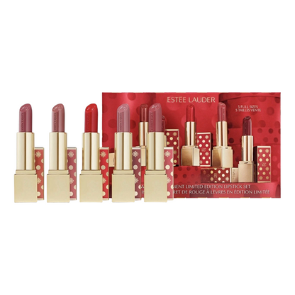 Estee Lauder Unwrap The Moment Limited Edition X5 Lipstick Set 