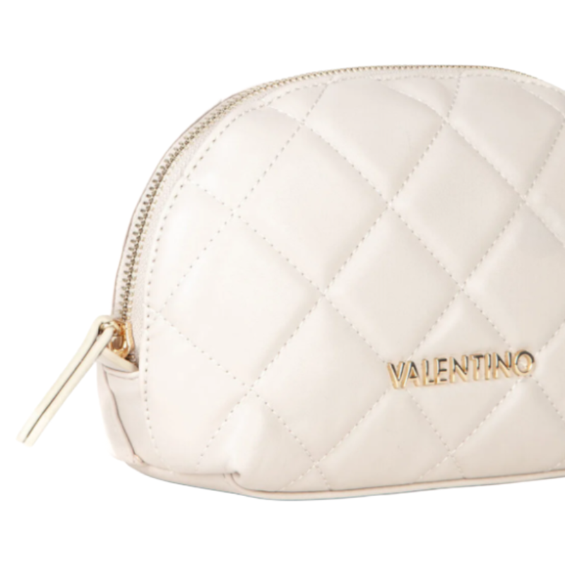 Mario Valentino Women's Cosmetic Bag Ecru/ Taupe