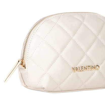 Mario Valentino Women's Cosmetic Bag Ecru/ Taupe