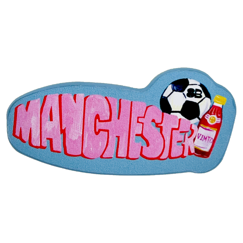 Manchester Football Fridge Magnet By Eleanor Bowmer