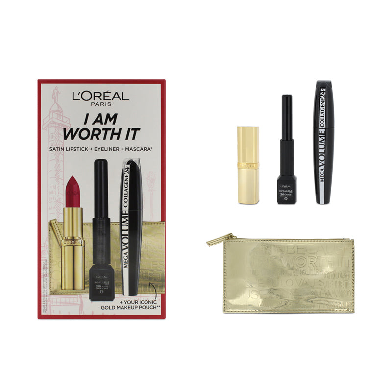L'Oreal I Am Worth It Cosmetic Set (Blemished Box)