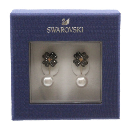 Swarovski Latisha Pearl & Black Crystal Earrings 5411137