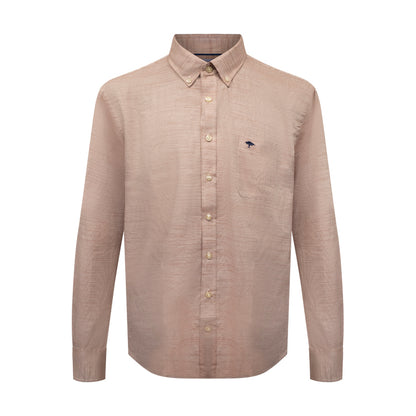 Fynch-Hatton Textile Men's Long Sleeve Shirt Orient Red 