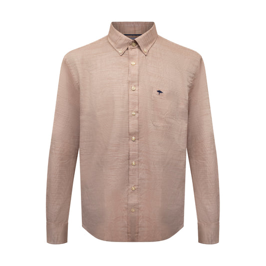 Fynch-Hatton Textile Men's Long Sleeve Shirt Orient Red 