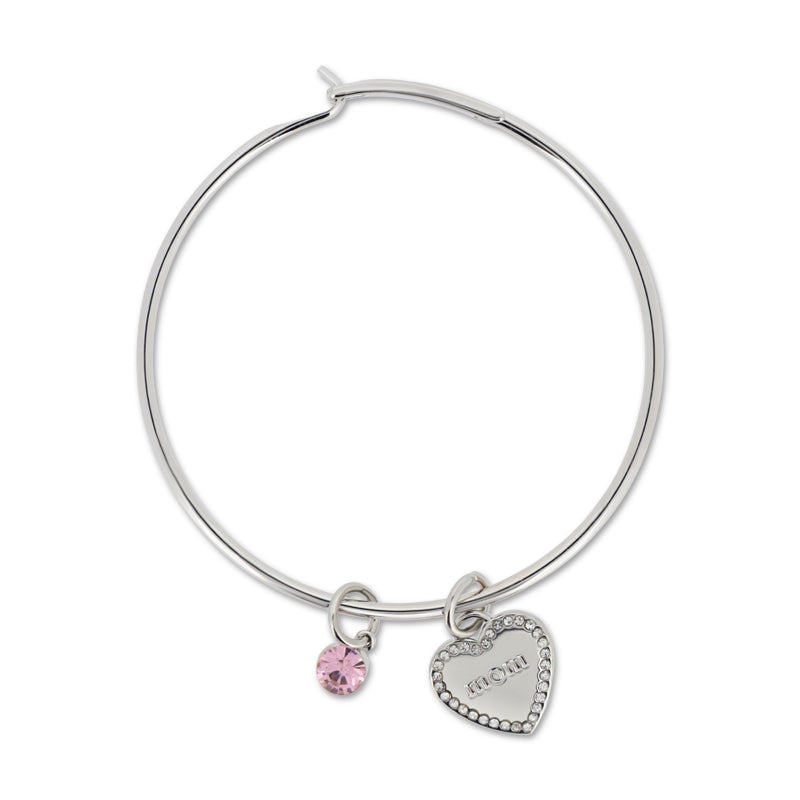 Lovita Silver Charm Bangle Best Mom Ever