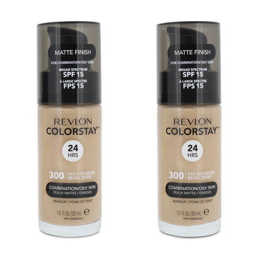 Revlon Colorstay Makeup Matte Finish 300 Golden Beige 30ml X 2
