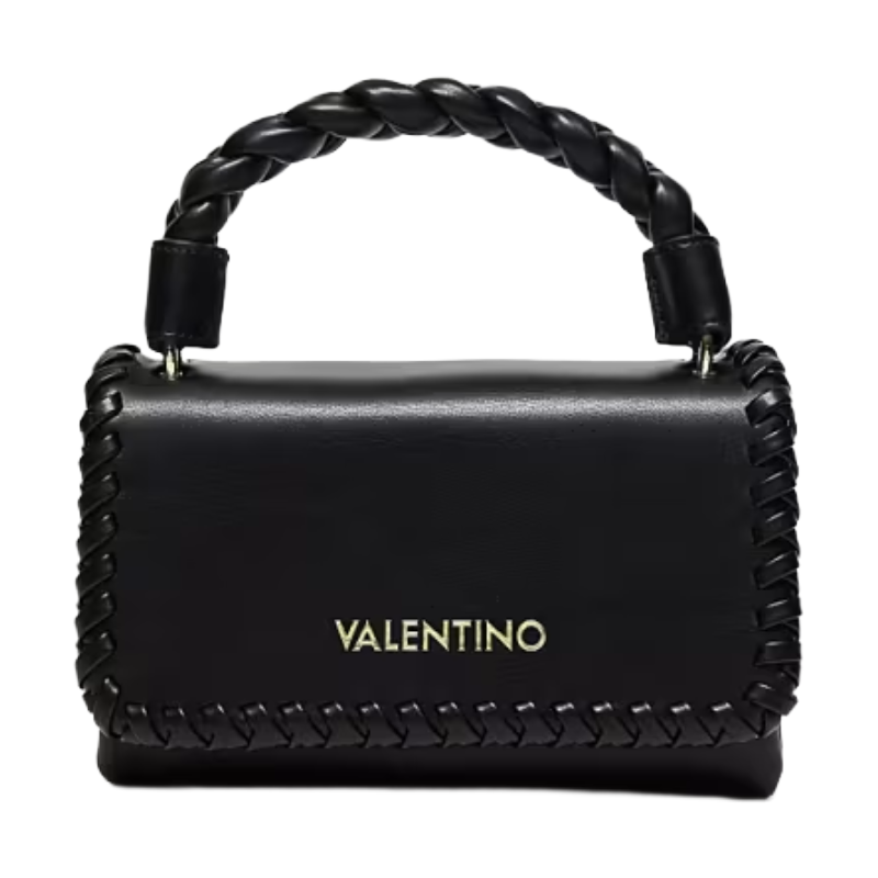 Valentino Women's Varsavia Small Satchel bAG Black VBS7CA04001