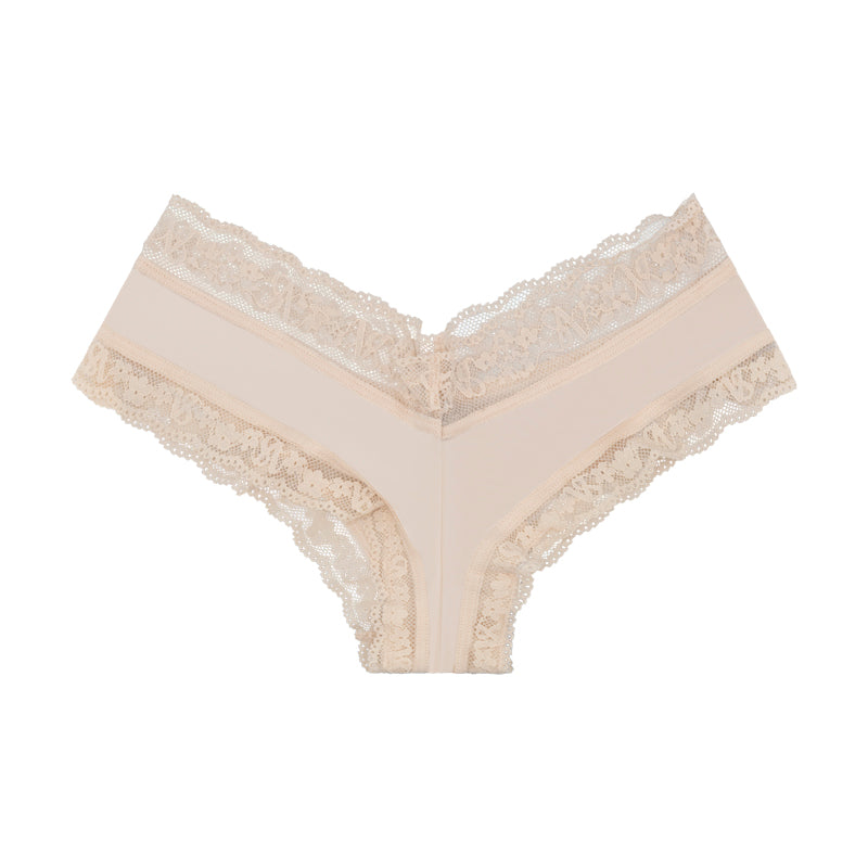 Victoria's Secret Novelty Cheeky Thong Beige