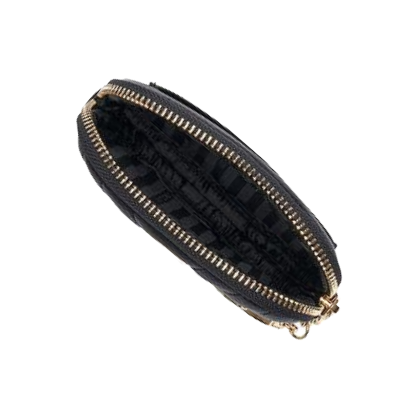Victoria's Secret Black Coin Purse With Key Fob