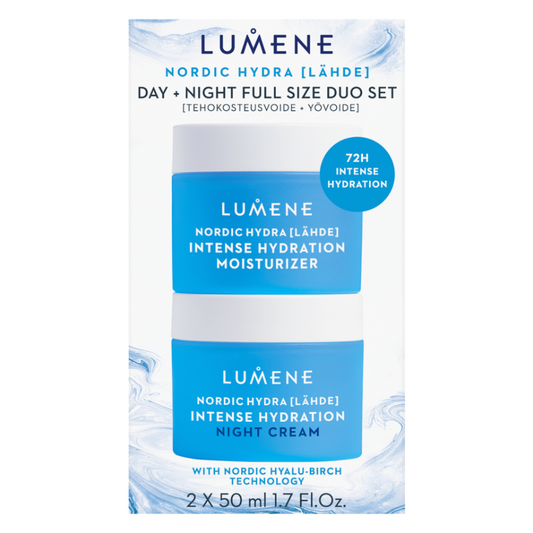 Lumene Nordic Hydra Day + Night Full Size Duo Set 2x50ml