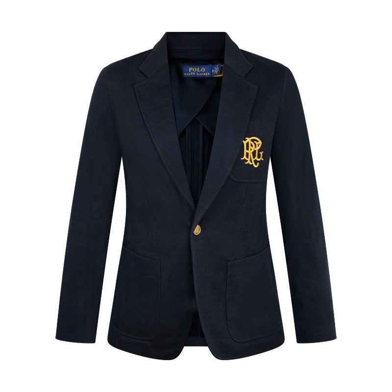 Ralph Lauren Polo Double-knit Jacquard Blazer Navy