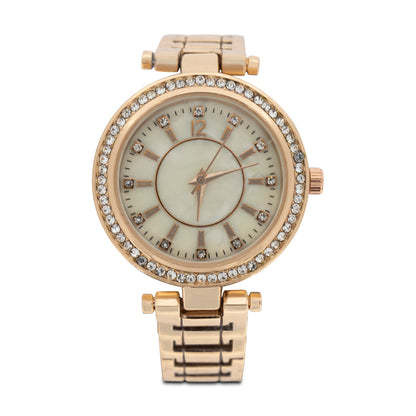 Jessica Carlyle Women's Rose Gold Watch And Earrings Set 6458 (Blemished Box)