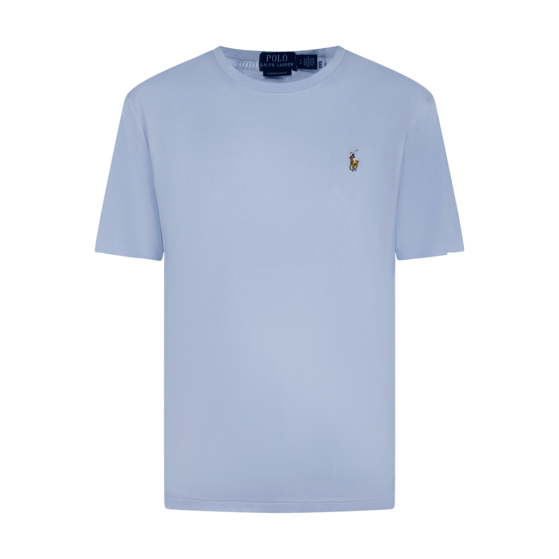Ralph Lauren Polo Custom Slim Fit Cotton T-Shirt Blue Men's