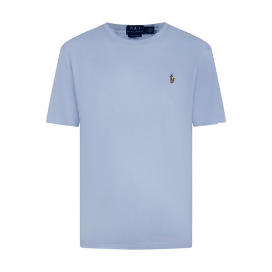 Ralph Lauren Polo Custom Slim Fit Cotton T-Shirt Blue Men's