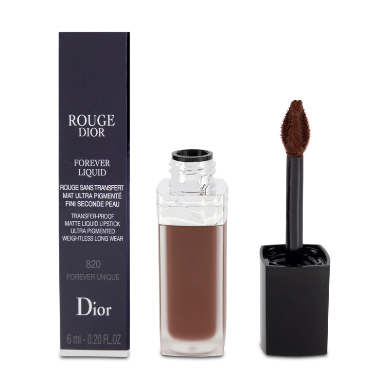Dior Rouge Forever Liquid Transfer Proof Matte Lipstick 820 Forever Unique