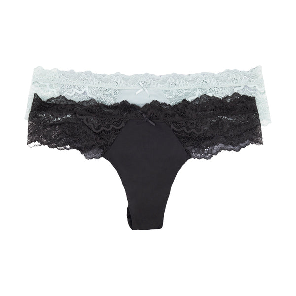 String Dentelle Victoria's Secret Dream Angels - Taille Large (L), Noir, Neuf Avec étiquette (NWT)