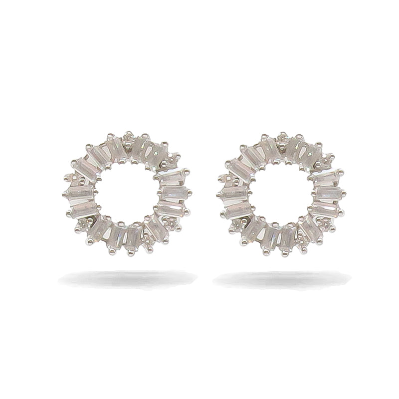 Sif Jakobs Antella Circolo Silver Earrings SJ-E0324-CZ