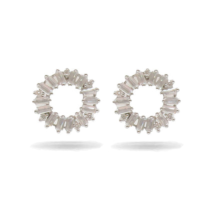 Sif Jakobs Antella Circolo Silver Earrings SJ-E0324-CZ