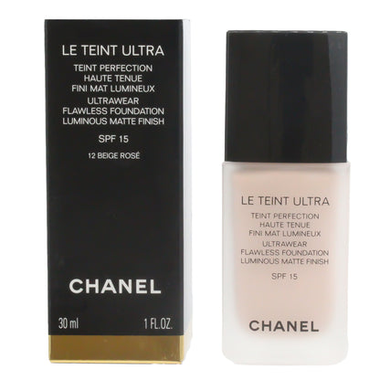 Chanel Le Teint Ultra Flawless Foundation 12 Beige Rose SPF15 30ml