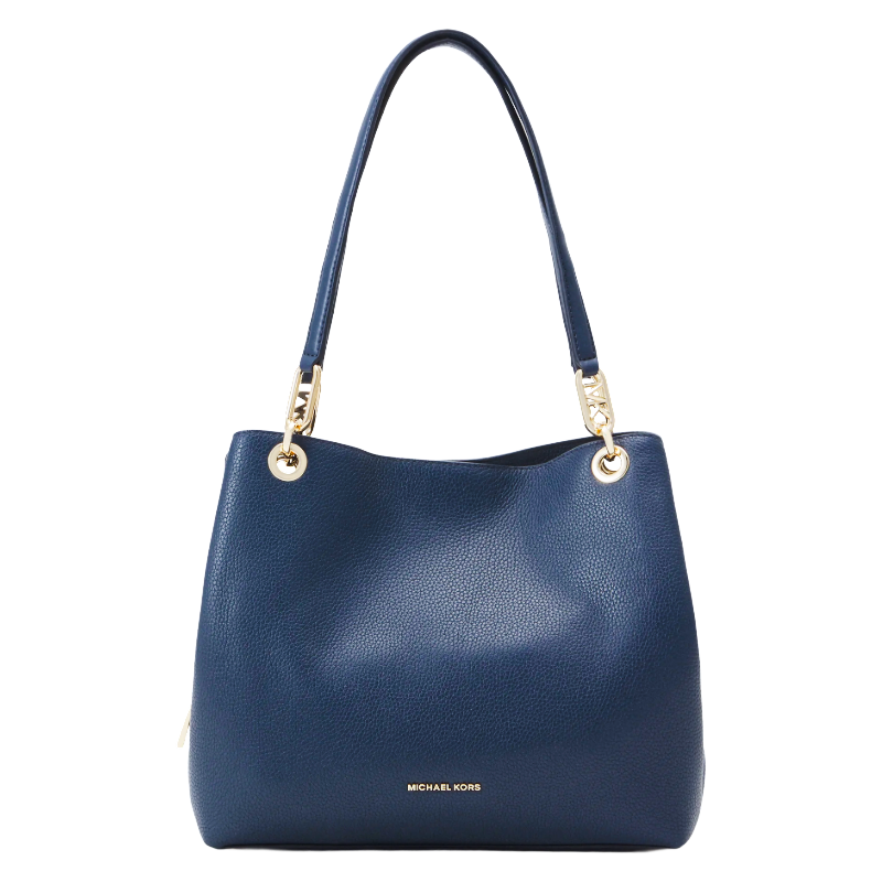 Michael Kors Kensington Large Shoulder Tote Bag Navy