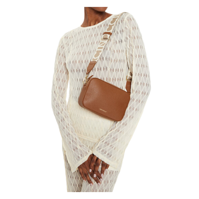Coccinelle Womens Tebe Crossbody Bag Brown E5MN555I101