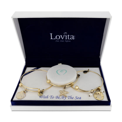 Lovita Gold Plated Bangle Wish To Be, By The Sea
