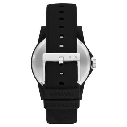 Armani Exchange Men's Watch AX2520 Black Rubber Strap