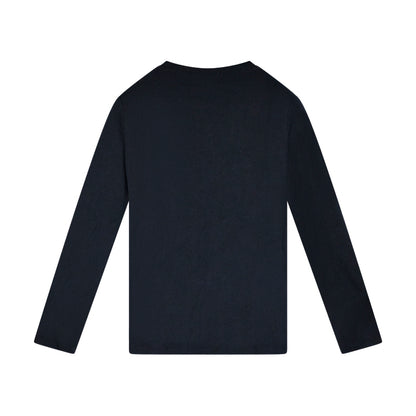 Armani Jeans Logo Long Sleeved Navy T-Shirt 6Y5T20 Women's