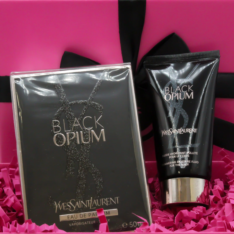 YSL Black Opium 50ml EDP & Lotion Gift Set | Hogies