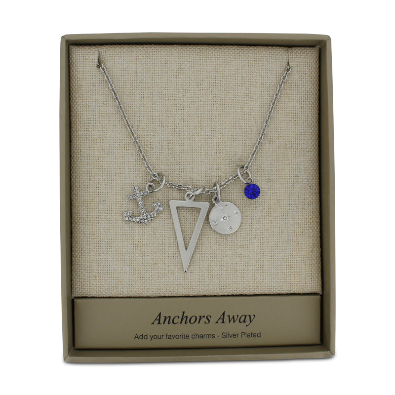 Lovita Silver Necklace Anchors Away