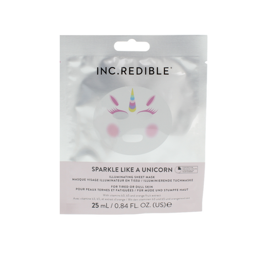 INC.redible Sparkle Like A Unicorn Illuminating Sheet Face Mask 