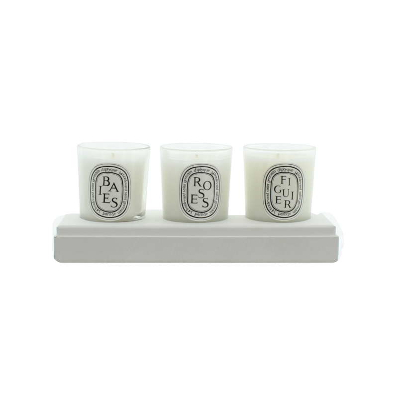 Diptyque Set Of Three 3 x 70g Scented Candles Baies Roses Figuier Set