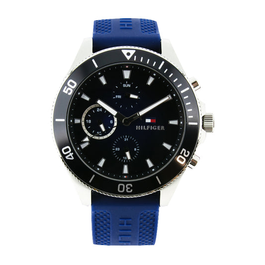 Tommy Hilfiger Men's Watch Blue Rubber Strap 1791920